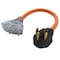 Ac Works Power Strip Cord, STW, 6-15/20R, 14-30P, 1.5 ft., Orange S1430W620-018 - alternate 1